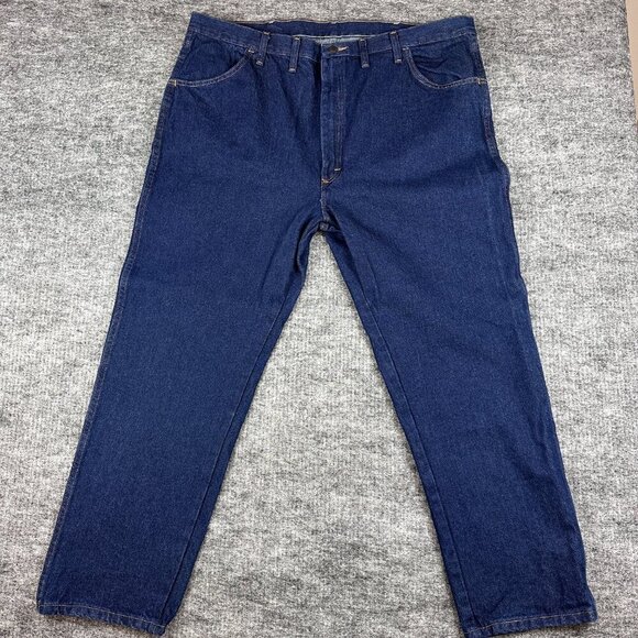 Rustler Blue Jeans Men's  44 x 30 Straight Leg    #0002 - Picture 1 of 11